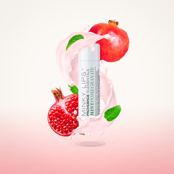 Minky Lips Mint Pomegranate Collagen Boosting Peptide Lip Balm